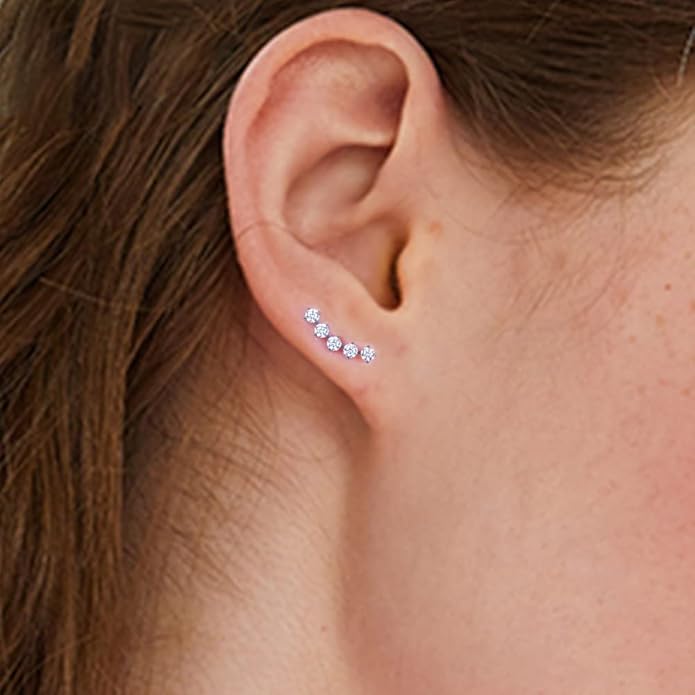 Limerencia G23 Pure Titanium Hypoallergenic Earrings | F136 Implant Grade Titanium Jewelry for Sensitive Ears