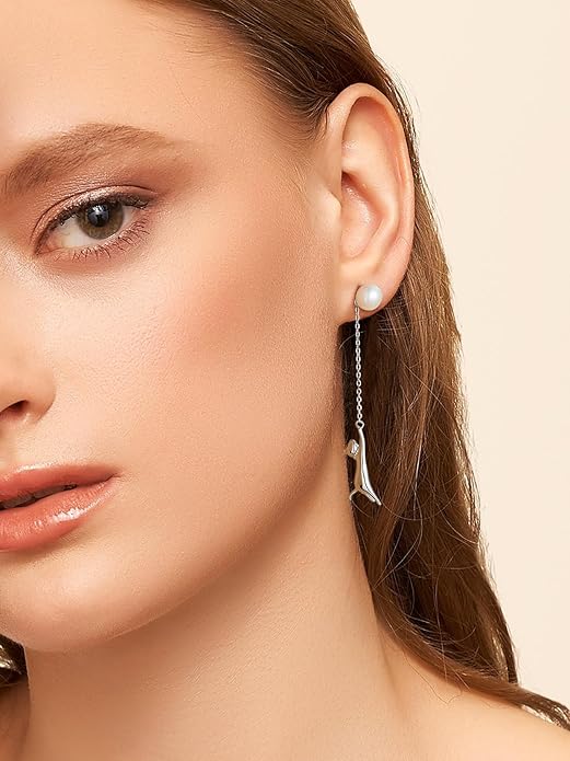 SILVERCUTE Cat Earrings for Women Girls 925 Sterling Silver Hypoallergenic Lovely Animal Stud Earrings Cat Lovers Gift